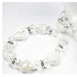 Glass Heart Crystal Bracelet Made with Swarovski